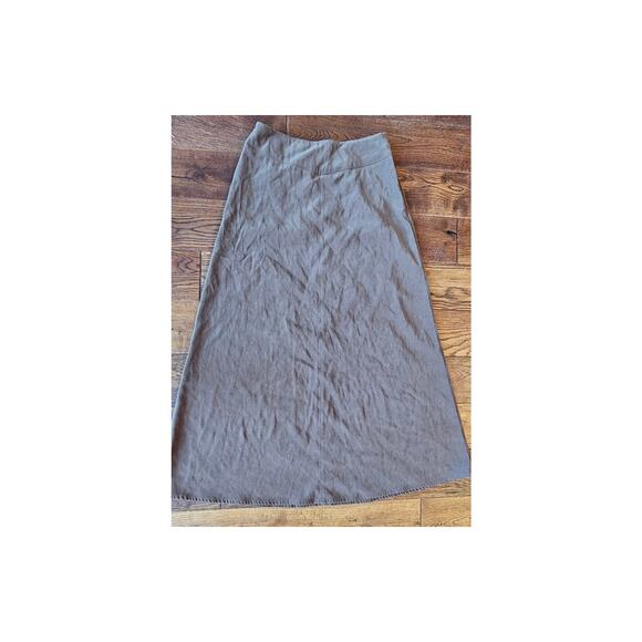 Vintage Talbots Women's Brown Solid Stretch A-Line Midi Pencil Skirts Size 8‎ - Picture 1 of 4